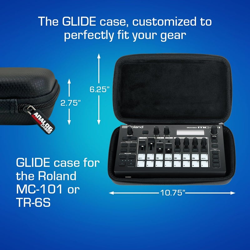 ANALOG CASES Roland MC-101 / TR-6S Case - Custom-Fitted Compact GLIDE Case for Travel - Image 5